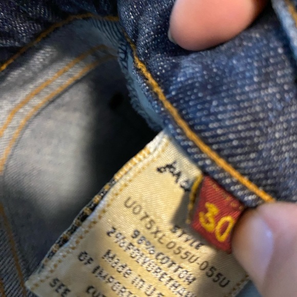 7 For All Mankind Jeans Bootcut Blue Womens Size 30 - Picture 3 of 4